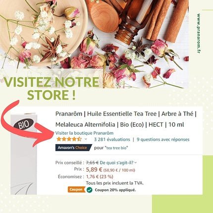 Pranarôm Vainilla Bio 5ml Unisexe - Maison des fragrances