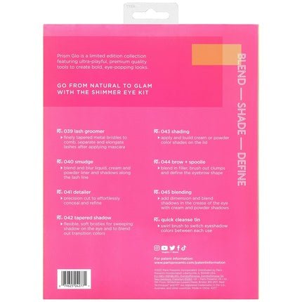 Prism Glo 7 - Piece Eye Brush Set & Cleanser - Maison des fragrances