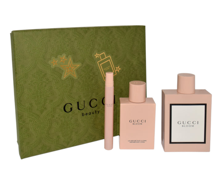 Gucci Bloom 3-Piece Set d Body Lotion Floral 2.38 Fl Oz Eau de Parfum for Women