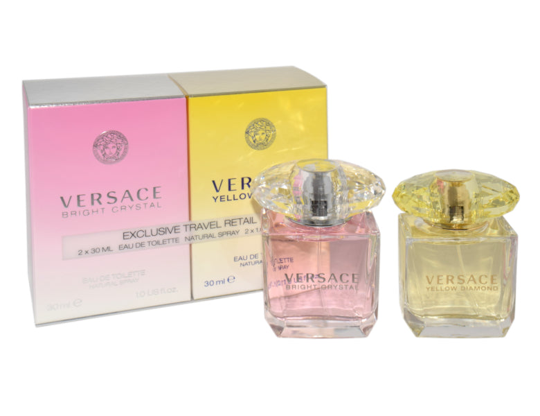 Versace Gift Set - Yellow Diamond + Bright Crystal Eau de Toilette 30ml Unisex