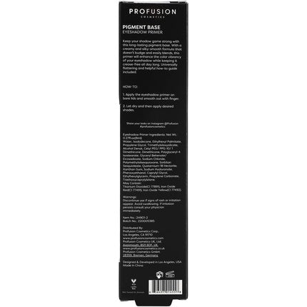Profusion Cosmetics Pigment Base Eyeshadow Primer Neutral - Maison des fragrances