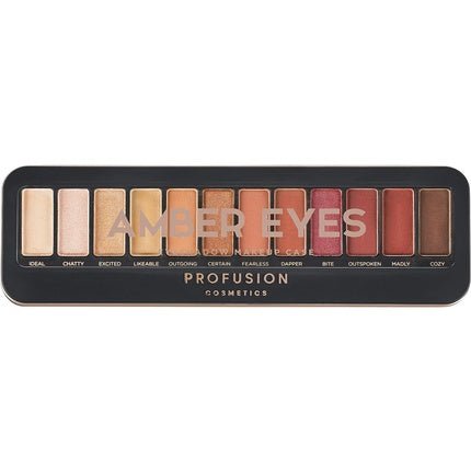 Profusion Cosmetics Pro Makeup Case Eyeshadow Palette for Amber Eyes - Maison des fragrances