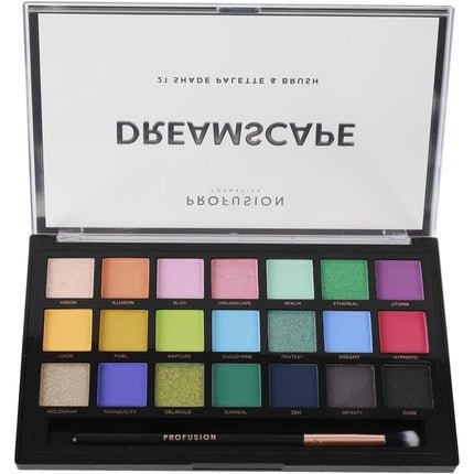 Profusion Eyeshadow Palette Dreamscape With 21 Shades And Brush - Maison des fragrances