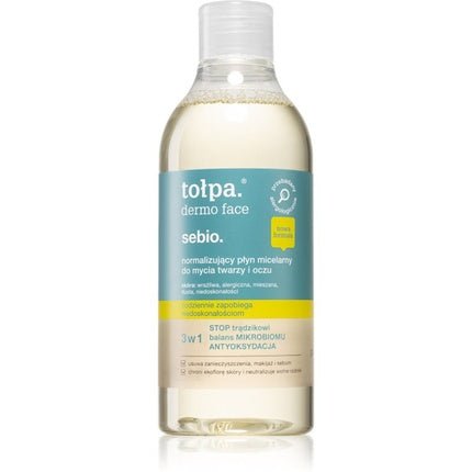 Ptołpa Dermo Face Sebio Normalizing Micellar Cleansing Fluid 400ml - Maison des fragrances
