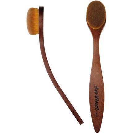 Puder Rouge Highlighter and Contour Brush with Soft Touch Fiber Vegan Synthetic Size 13 Made in Germany - Maison des fragrances