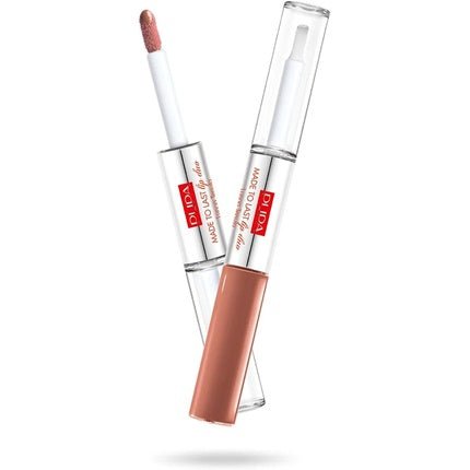 Pupa Made To Last Lip Duo Liquid Lip Colour & Topcoat Waterproof Long Lasting - Shade 012, 2x4ml - Maison des fragrances