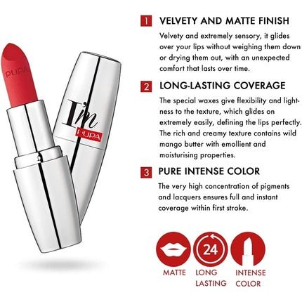 Pupa Make - Up - Im Matt Pure Colour Lipstick Ultimate Matte - 013 - (8011607287949) - Maison des fragrances