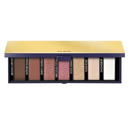 PUPA Milano 7 Multi - Finish Eyeshadow Palette 001 Winter Blooming 0.33oz - Maison des fragrances
