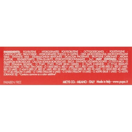Pupa Milano I'M Pure Colour Lipstick Absolute Shine 3.5g 306 Red Pop - Maison des fragrances