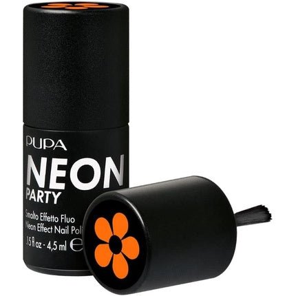 Pupa Neon Party Fluorescent Effect Nail Polish 500 Coachella Orange - Maison des fragrances