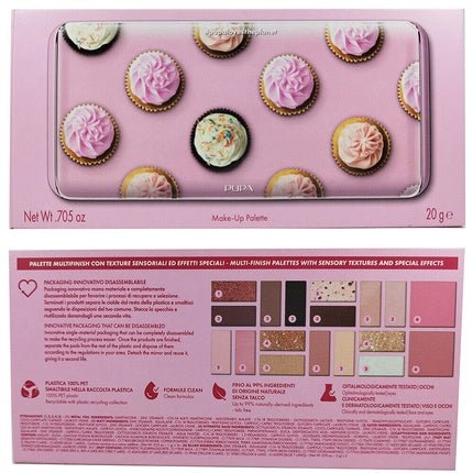 PUPA Palette L 18 Eyeshadow Make Up for Women's Eyes 20g - Maison des fragrances