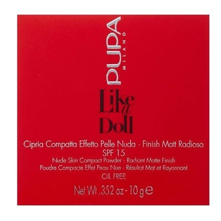 PUPPA Like a Doll Nude Skin Compact Powder 10g 007 - Delicate Rose - Maison des fragrances