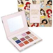 Pure Princess Eyeshadow MAD BEAUTY Disney Twelve Shade Palette With Mirror Self - Care Cosmetic Gift Belle Ariel Tiana Cinderella Jasmine - Maison des fragrances