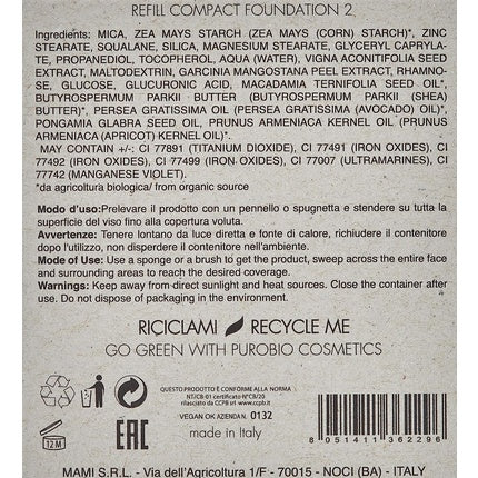 PuroBio Compact Foundation Refill No. 02 - Maison des fragrances