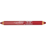 PuroBio Duo - Day and Night Lip Pencil Lipstick Coral Pink and Cherry Red - Maison des fragrances