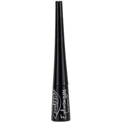 PuroBio On Fleek Brush Tip Eyeliner Black - Maison des fragrances
