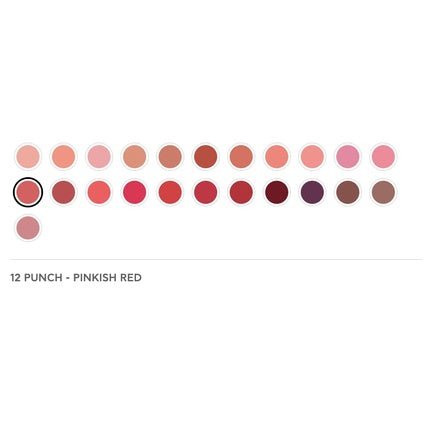 Radiant Professional Advanced Care Lipstick Ultra Nourishing Moisturizing Long Lasting Matte Lipstick With Vitamin E UVA UVB Filters Velvet 12 Punch Pinkish Red - Maison des fragrances