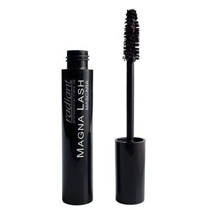 Radiant Professional Magna Lash Mascara Volume and Curl Silicone Brush Deep Color Smudge Proof Lengthening Lashes Cruelty Free Natural Wax For Healthy Eyelashes 0.43 ounces Black 01 - Maison des fragrances