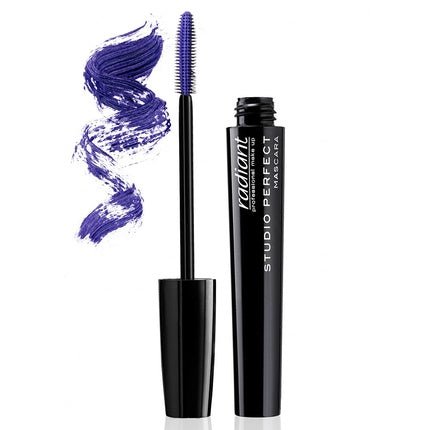 Radiant Professional Studio Perfect Volume Mascara with Silicone Brush and Natural Wax for Healthy Voluminous Lashes 0.30 ounces Purple - Maison des fragrances