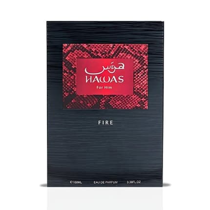 Rasasi Hawas Fire - Bold Arabian Perfume Eau de Parfum (EDP) Homme 100ml - Maison des fragrances