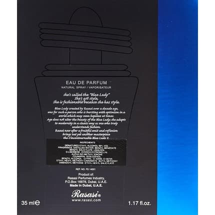 Rasasi L'Incontournable Blue Lady pour femme - Maison des fragrances