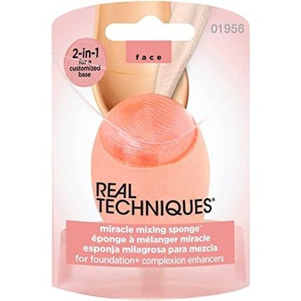 Real Techniques 2 - In - 1 Miracle Mixing Sponge for Foundation and Complexion - Maison des fragrances