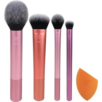 Real Techniques Everyday Essentials Makeup Brush Complete Face Set - Maison des fragrances
