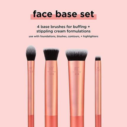 Real Techniques Face Base Makeup Brush Kit for Concealer and Foundation - Maison des fragrances