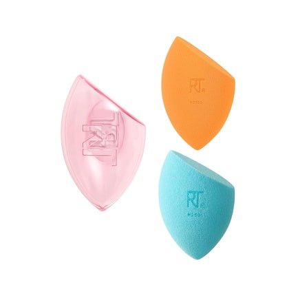 Real Techniques Limited Edition Chic Dreams Sponge Kit Makeup Blending Sponges for Matte or Dewy Skin Foundation Sponges and Travel Case Buildable Coverage Latex - Free 3 Piece Gift Set - Maison des fragrances