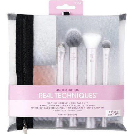 Real Techniques Me Time Makeup Brush and Skincare Kit 6 Piece Valentine's Day Gift Set - Maison des fragrances