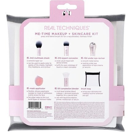 Real Techniques Me Time Makeup Brush and Skincare Kit 6 Piece Valentine's Day Gift Set - Maison des fragrances