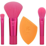 Real Techniques Mini Holidaze Brush and Sponge Kit Makeup Brush and Makeup Blending Sponge Set for Foundation Powder and Eyeshadow Travel Makeup Tools 4 Piece Gift Set - Maison des fragrances