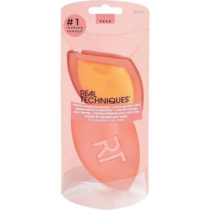 Real Techniques Miracle Complexion Makeup Sponge with Travel Case - Maison des fragrances