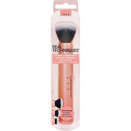 Real Techniques Slide 3 - in - 1 Makeup Brush for Foundation and Concealer Multicolor - Maison des fragrances