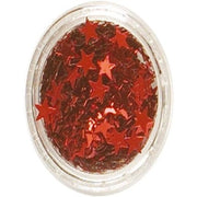 Red Cosmetic Glitter Stars for Face - Maison des fragrances