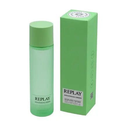 Replay Earth Made Amazonian Green - Eau De Toilette For Body Unisex Vegan Scent with Cool and Enveloping Character Amber Woody Musky 200ml - Maison des fragrances