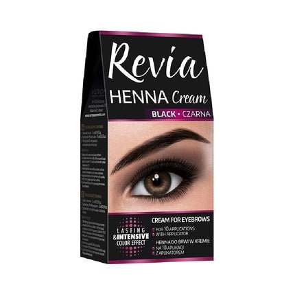 Revia Henna For Eyebrows Cream Black - Maison des fragrances