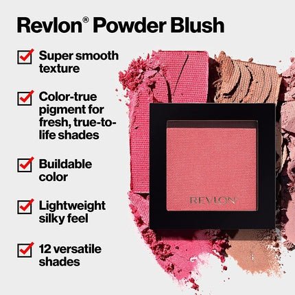 Revlon Blush Powder Blush Face Makeup High Impact Buildable Color Lightweight Smooth Finish 004 Rosy Rendezvous 0.17 Oz - Maison des fragrances