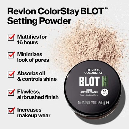 Revlon ColorStay Blot Matte Setting Powder Translucent - Maison des fragrances