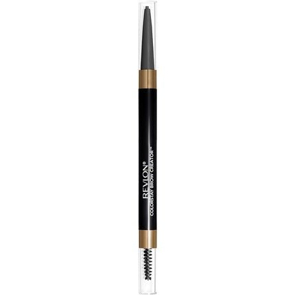 Revlon Colorstay Eyebrow Pencil Creator with Powder and Spoolie Brush to Fill Define Sculpt Shape and Diffuse Perfect Brows 615 Soft Black 1 count - Maison des fragrances
