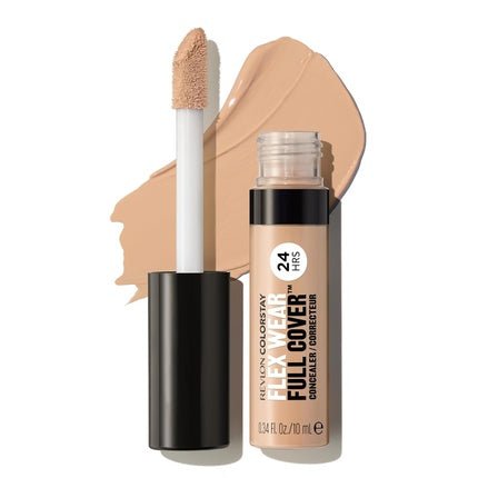 Revlon ColorStay Flex Wear Full Cover Non - Creasing Concealer with Hyaluronic Acid and Vitamin E 0.34 fl oz 030 Light Medium - Maison des fragrances