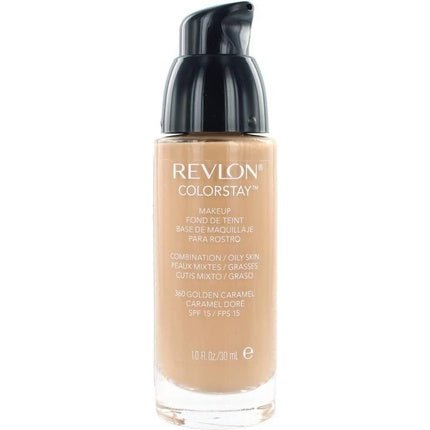 Revlon Colorstay Foundation With Pump - 360 Golden Caramel Oily Skin 30ml - Maison des fragrances