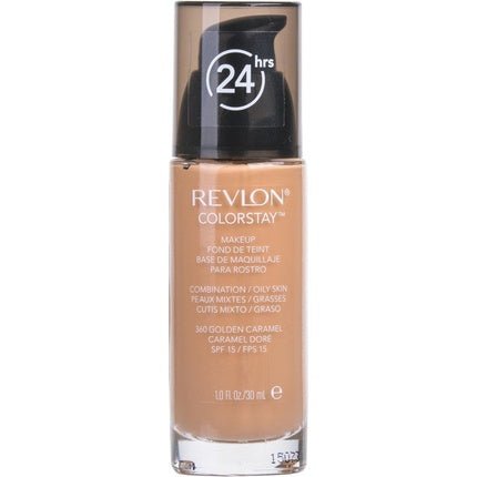 Revlon Colorstay Foundation With Pump - 360 Golden Caramel Oily Skin 30ml - Maison des fragrances