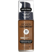 Revlon Colorstay Liquid Foundation Makeup for Combination/Oily Skin SPF 15 Longwear Medium - Full Coverage with Matte Finish 30ml 500 Walnut - Maison des fragrances
