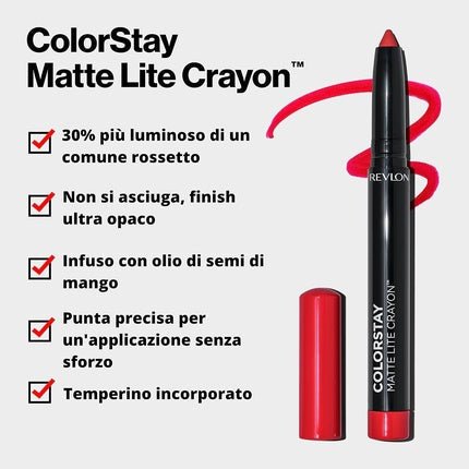 Revlon ColorStay Matte Lite Crayon - She's Fly - Maison des fragrances
