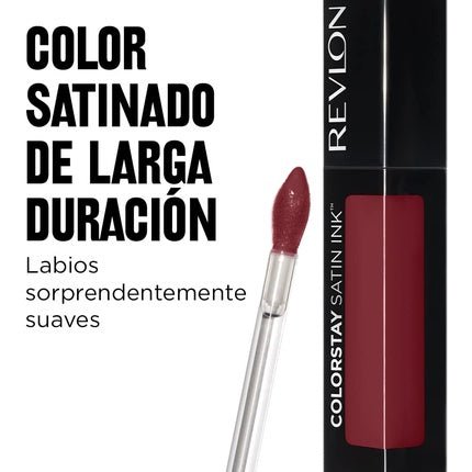 Revlon ColorStay Satin Ink Liquid Lipstick Longwear Rich Lip Color 005 Silky Sienna 0.17 Fl Oz - Maison des fragrances
