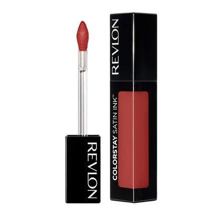 Revlon Liquid Lipstick ColorStay Satin Ink Longwear Rich Lip Colors with Black Currant Seed Oil 0.17 Fl Oz 013 Holy Pumpkin - Maison des fragrances