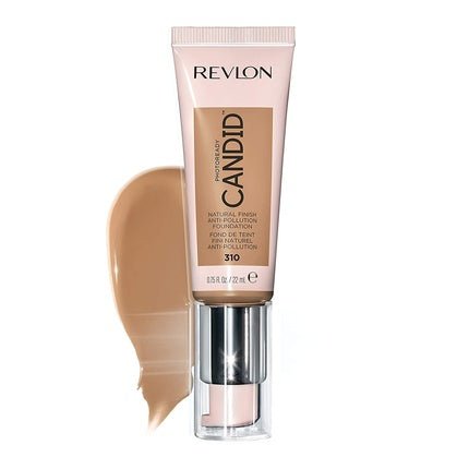 Revlon PhotoReady Candid Natural Finish Foundation with Anti - Pollution Antioxidant and Anti - Blue Light Ingredients 0.75 fl. oz. 310 Butterscotch - Maison des fragrances