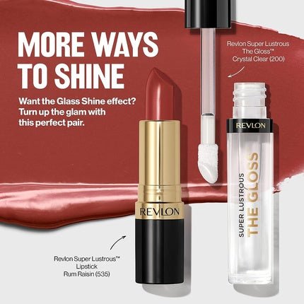 Revlon Super Lustrous Glass Shine Lipstick Glazed Mauve 007 0.11oz 3.1g - Maison des fragrances