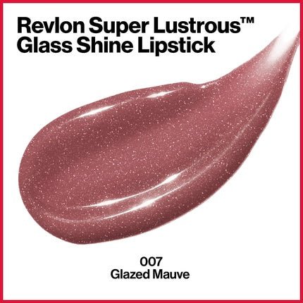 Revlon Super Lustrous Glass Shine Lipstick Glazed Mauve 007 0.11oz 3.1g - Maison des fragrances